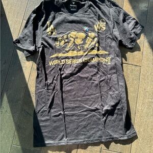 Fanatics Black and Gold World Series Champions Tee
